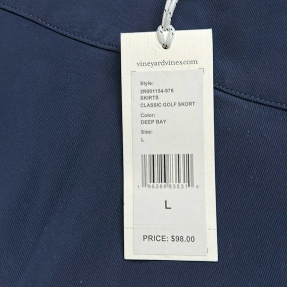 NWT Vineyard Vines Navy Performance Tennis / Golf Skort - size large - Picture 2 of 4